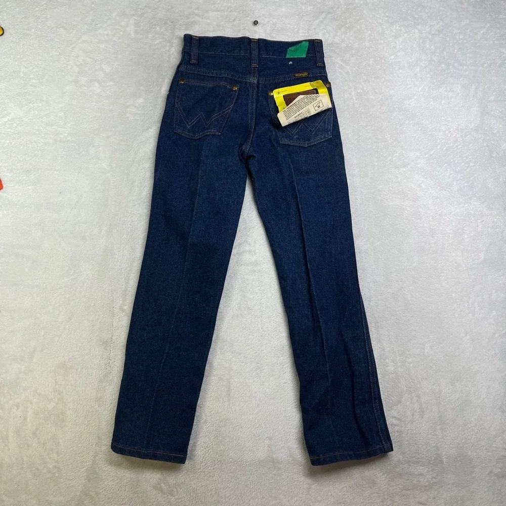 Vintage Wrangler Jeans Boys‎ 10 Blue Denim Classic Straight USA Made NWT - 22X23